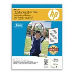 HP Advanced Glossy Photo Paper, 13x18cm, lesklý, 250g, 25 listů