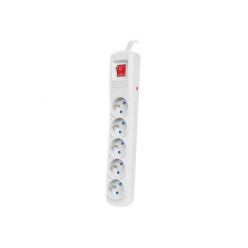 Armac přepěťová ochrana ARC5, 5x zásuvka, vypínač, 1,5m, šedá