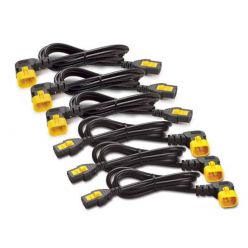 APC Power Cord Kit, ( 6ea) ,Locking,  10A, 100-230V, C13 to C14 (pravoúhlý) 0,6m
