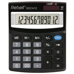 REBELL kalkulačka - SDC412 - černá