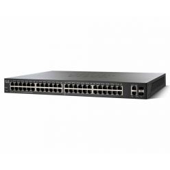 Cisco SF220-48P 48-Port PoE 10/100 Smart Plus Switch, PoE 375W/48ports