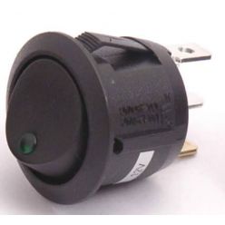 PRIMECOOLER LED Rocker Switch Round Green