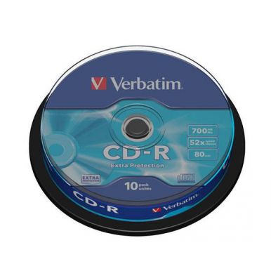 Verbatim CD-R Extra Protection, 700MB, 52x, 10ks, spindle