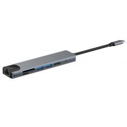 PremiumCord USB-C dock, HDMI, USB3.0, USB2.0, PD, LAN, SD