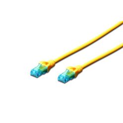 Digitus patch kabel UTP RJ45-RJ45 level CAT 5e 5m žlutá