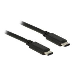 Delock USB 2.0 Kabel USB-C -> USB-C, 1m, černý
