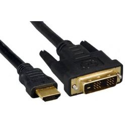 PremiumCord DVI-HDMI kabel, DVI-D(M) - HDMI M, 5m