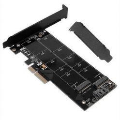 Redukce 2x M.2 (1x NVMe + 1x SATA) na PCIe-x4