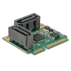 Delock Mini PCIe I/O PCIe half size 2 x SATA 6 Gb/s