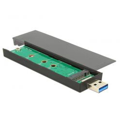 Delock externí box na M.2 (SATA) SSD, USB 3.1 Gen 2 Typ-A samec