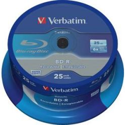 Verbatim BD-R 25GB, 6x, NON-ID, 25ks, spinle
