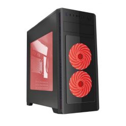 Gembird Computer case Midi Tower Fornax 1000 red