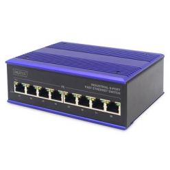 DIGITUS Professional Industrial 8-Port Fast Ethernet Switch