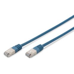 Digitus CAT 5e SF-UTP patch cable, Cu, PVC AWG 26/7, length 1 m, color blue
