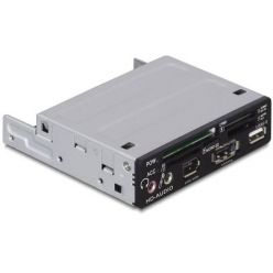 DeLock Multipanel, 3.5" interní čtečka 43in1, USB port, eSATA, FW, audio