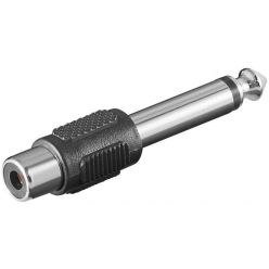 PremiumCord adaptér mono Jack 6,35mm male - Cinch female