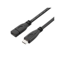 PremiumCord USB 3.1 prodlužovací USB-C kabel, 10Gbps, 65W, 1.5m, černý