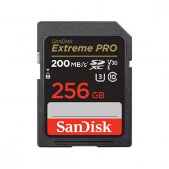 SanDisk Extreme PRO 256GB SDXC karta, V30 UHS-I, 200R/140W