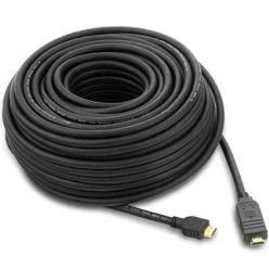 PremiumCord HDMI 1.4 kabel se zesilovačem, 20m, černý