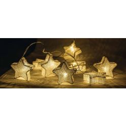 HQ HQLEDSLSTAR - LED dekorační řetěz, 10 LED, hvězdy