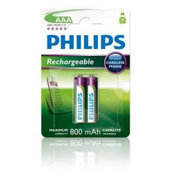 Philips dobíjecí baterie AAA 800mAh, NiMH - 2ks