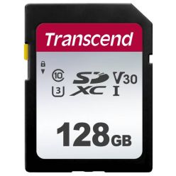 Transcend 300s 128GB SDXC karta, UHS-I U3 V30, 95R/45W