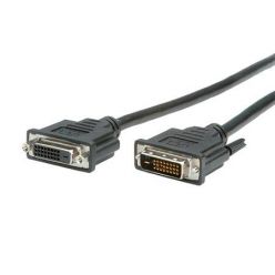 DVI prodlužovací kabel, DVI-D(M) - DVI-D(F), dual link, 3m