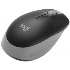 Logitech M190, bezdrátová myš pro desktop, 1000dpi, USB, šedá