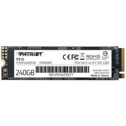 Patriot P310 240GB SSD M.2 2280 (PCIe 3.0), 1700R/1000W
