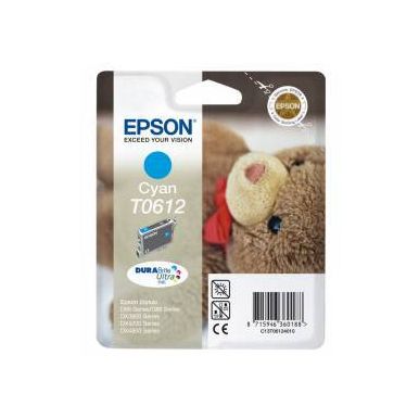 Epson T0612, azurová inkoustová cartridge, 8ml