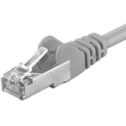 PremiumCord Patch kabel FTP RJ45-RJ45 CAT6 0.5m šedá