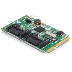 Delock MiniPCIe I/O PCIe full size 2 x SATA 6 Gb/s