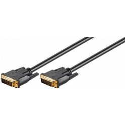 Goobay DVI-I propojovací kabel, dual link, 5m, černý