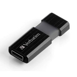 Verbatim Store 'n' Go PinStripe 64GB, flash disk, USB 2.0, černý