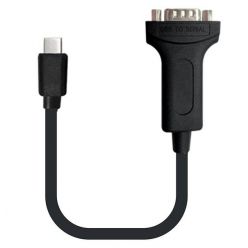 PremiumCord převodník USB-C na RS232,  20cm