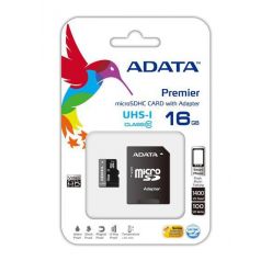 ADATA Premier 16GB microSDHC karta, Class 10, UHS-I + adaptér