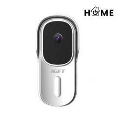 iGET HOME Doorbell DS1 White - WiFi bateriový videozvonek, FullHD, obousměrný zvuk, CZ aplikace