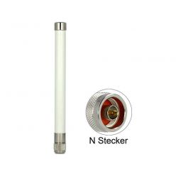 Delock WLAN 802.11 a/b/g/n anténa N Plug 4.5 ~ 7 dBi 220 všesměrová, pevná, bílá, venkovní
