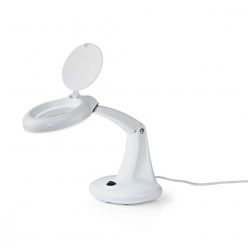 Nedis MAGL12WWT - Stolní Lampa s Lupou | 12 W | 6400 K | Bílá barva