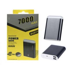 Aligator Power Bank PLUS, 7000mAh, se svítilnou, 2x USB výstup, (BU011), black