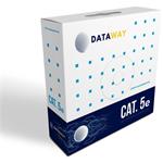 DATAWAY FTP kabel Cat5e, drát, PVC, Eca (100m box)