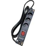 DATAWAY PDU-3-PP-3M, Napájecí panel 3x 230V, 1U, 10", M6, 3m