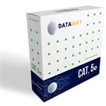 DATAWAY UTP kabel Cat5e, drát, PVC, Eca, (100m box)