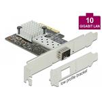 Delock 10 Gigabit ethernetový adaptér, 1x SFP slot, LP, PCIe-x4