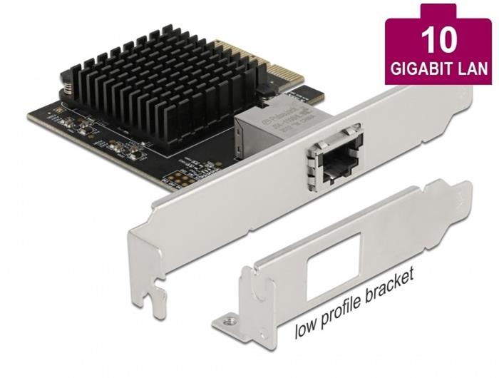 Delock 10Gbps síťová karta, Aquantia AQC107, 1x RJ-45, PCIe-x4 3.0
