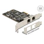 Delock 2-portová 2.5Gigabitová karta, Intel i225V, LP, PCIe