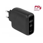 Delock 32W USB nabíječka, 1x USB-C PD (20W) + USB-A (12W)