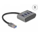 Delock 4 portový Hub USB 3.2 Gen 1 s konektorem USB Typu-A – porty USB Typu-A nahoře