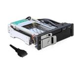 Delock 5.25" výměnný rámeček pro 1x 2.5" a 1x 3.5" SATA HDD, 2x USB 3.0