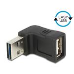 Delock adaptér EASY-USB 2.0-A samec > USB 2.0-A samice pravoúhlý nahoru/dolů